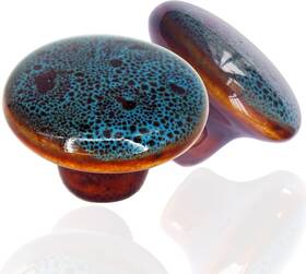 Perphin 783926316430 Vintage Round Cabinet Knobs Glazed Ceramic For Dresser Drawer Ant