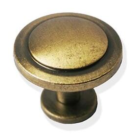 Perphin Bronze Vintage Dresser Knobs 12 Pack Antique Round Cabinet Pulls F