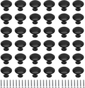 Tr17-96 Phituoda 36 Pack Round Cabinet Knobs 1.05 Inch Drawer Pulls For Kitchen And Dresser Doors
