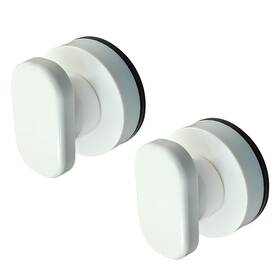 Tuor240822-13 Phituoda 2 Pack Powerful Suction Cup Glass Mirror Door Handle White