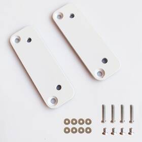 Mbs-d2 Piaolgyi 2 Pcs White Cabinet Handle Adapter For Milsbo Greenhouse Cabinetcabinet Handles