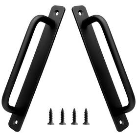 Piutouyar Wangq230108-1429 2 Pack Aluminum Alloy Sliding Barn Door Handle 160mm / 6.3 Inch Hole Center