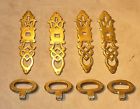 Knobs-pulls-e7707-hardware Plates Solid Brass Cabinet Ornate Vintage 4