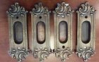 X5629 Pocket Brass Door Vintage Handles Handle Lot Quality 4 Recessed
