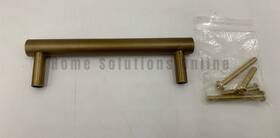 3382946 Pottery Barn Linden Drawer Pull Tumbled Brass 4 Inch #9890q