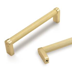 B0c4dkv97z Povefonk 10-pack 5 Inch Brass Knurled Cabinet Handles Gold Drawer Pulls