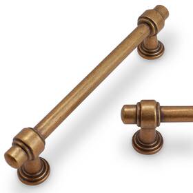 Jb8814 Povefonk 10 Pack 5 Inch 128mm Antique Brass Kitchen Cabinet Handles Pulls V