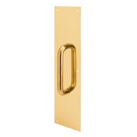 Prime-line 049793047168 J 4716 Pull Plate 3/4 Inch Round Handle 3-1/2 X 15 605 Polish