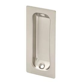 Prime-line 313028626689 3-1/4 Inch Solid Brass With Satin Nickel Finish Rectangular Finger Pull 2-pack