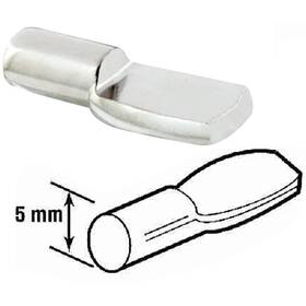 U-10166 Prime-line 5mm Nickel Metal Shelf Support Peg 8-count U 10166