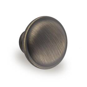 Primero Basics 850065912516 10-pack Antique Brass Mushroom Cabinet Knobs - 1.19-inch Diameter Elegant Dra
