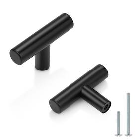 Probrico 611559350555 25 Pack 2 Inch Single Hole Cabinet T Bar Knobs Kitchen Drawer Pulls Furniture