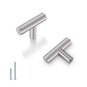 Probrico 707242197825 5 Pack Brushed Nickel Single Hole Cabinet Knobs Stainless Steel T Bar Cab Inch Probrico 707242197825 5 Pack Brushed Nickel Single Hole Cabinet Knobs Stainless Steel T Bar Cab Inch