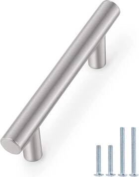 Probrico 711181313994 25 Pack Brushed Nickel Kitchen Cabinet Handles 3 Inch Hole Centers Stainle