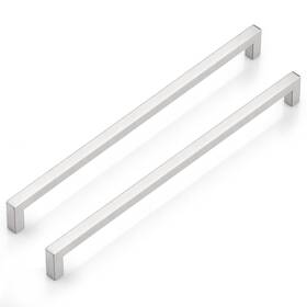 Probrico 718399666133 5 Pack 12-3/5 Inch Center Brushed Nickel Cabinet Handles 13-1/4 Length Steel