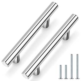 Probrico 941154083348 10 Pack 3 Inch Drawer Pulls Polished Chrome Cabinet Euro T Bar Cabine