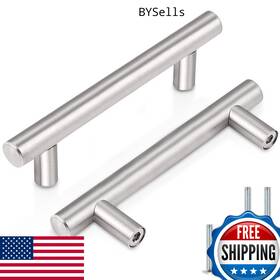 B018hqr0k6 Probrico 30-pack 3 Inch Hole Euro T Bar Cabinet Handles Stainless Steel Pulls Brush