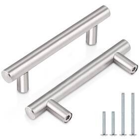 B018hqr0me Probrico 50 Pack 3 Inch Hole Euro T Bar Kitchen Cabinet Pulls Satin Nickel 5 Ha