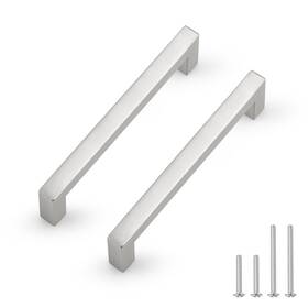 B01n1gq26p Probrico 25 Pack Hole Centers 5 Inch Brushed Nickel Kitchen Cabinet Pulls Square