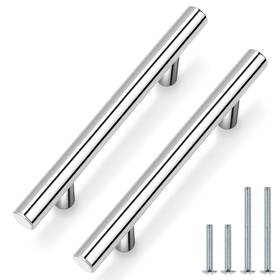 B09pgzbqy2 Probrico 4 Inch Polished Chrome Cabinet Handles 15 Pack 102mm T Bar Drawer Pulls