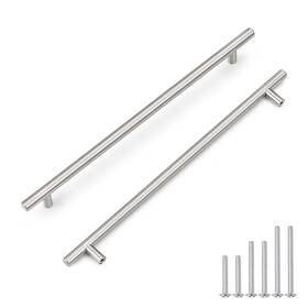 B0ct4yk17l Probrico 12 Pack Brushed Nickel Kitchen Cabinet Handles 12-4/5 Inch T Bar Drawer