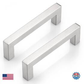 B0dl52bfk6 Probrico 25 Pack 4 Inch Brushed Nickel Square Cabinet Pulls Handles Kitchen Drawer