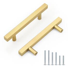 B0dl5wgvd1 Probrico 20pack Square T Bar Cabinet Handles 3.75in Brushed Brass Kitchen Drawer