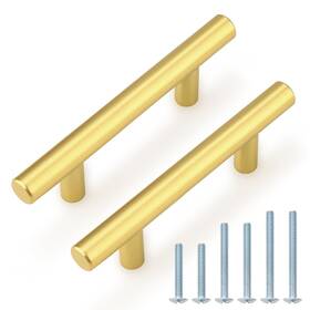 Hgd76-pd201uspb-10pack-fba Probrico 10 Pack 3 Inch Center-to-center Kitchen Cabinet Hole Center Gold