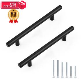 Hmpd3383-hbk128-30pack Probrico 30 Pack Holes Centers 128mm Center To 5 Inch Matte Black