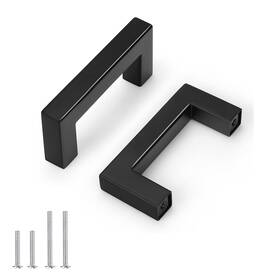 Hmpddjs12-hbk64-20pack Probrico 20 Pack Black Stainless Steel 2.5inch Square Corner Bar Kitchen Cabi