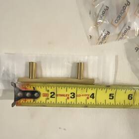 P0123r0gd4 Probrico Gold Bar Pull Metal Cabinet Handle Modern 3inch Center-to-center P0123r0gd4 Probrico Gold Bar Pull Metal Cabinet Handle Modern 3inch Center-to-center