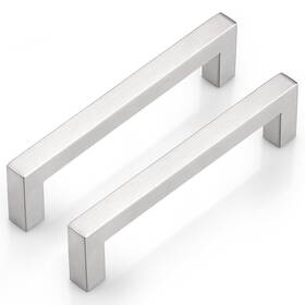 Pddj27hss128-sg25pack Probrico 25 Pack Stainless Steel Modern Kitchen Cupboard Handles 5 Inch Holes Centers