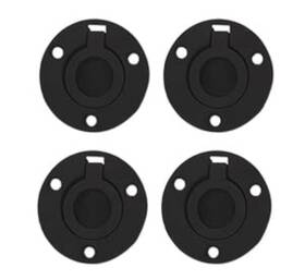 B085zsrzwx Qcaa Solid Brass Flush Ring Pull Us10b Orb Round 4-pack Made In Taiwan
