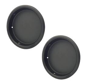 P27-002 Qcaa Solid Brass Finger Pull 2-1/8 Inch Matte Black Made In Taiwan 2 Pack
