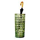 Qi003098 Vintiquewise Rustic Green Color Umbrella Stand With Liner 0651355030985