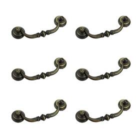 Xian1080 Quluxe 4.2 Inch Hole Center Shabby Chic Drawer Pulls Handles Antique Bronze Kitch