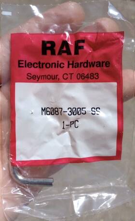 M6087-3005-ss Raf Electronic Hardware Cabinet Rack Pull Handle Internal Thread Ss Lot Of 10