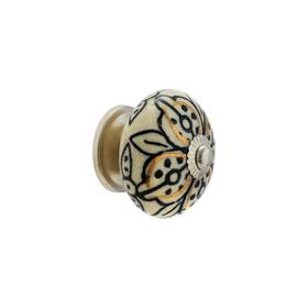 Dkb-021-p04 Rasiya Art Cabinet Knobs For Dresser Drawers - Countryside Boho Handmade Ceramic Handle