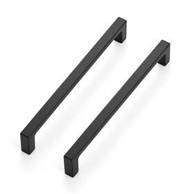 0307263 Ravinte 30 Pack Solid 6-1/4 Inch Kitchen Square Cabinet Handles Matte Black Pulls Drawer