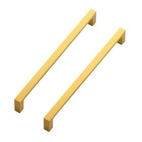 Ravinte 100xfx192js15 15 Pack Solid 7-1/2 Inch Square Cabinet Handles - Brushed Brass Drawer Pulls