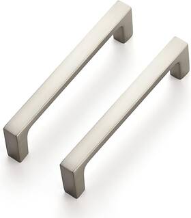 100xfx96ls30 Ravinte Satin Nickle 3-3/4 Inch Kitchen Square Cabinet Handles Pulls 30 Pack