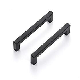 Ravinte 15 Pack 5 Inch Kitchen Square Cabinet Handles Matte Black