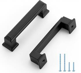 1zc76hs30 Ravinte Hardware 8 Pack Matte Black Cabinet Pulls 3 Inch 76mm Hole Center