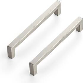 Ravinte 445002327374 30 Pack 6-1/4 Inch Square Cabinet Handles - Brushed Nickel Pulls Stainl