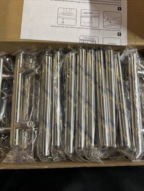 Ravinte 445009926938 30 Pack 5 Inch Kitchen Cabinet Handles Pulls Shiny Nickel