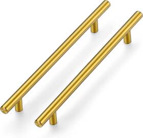 Ravinte 445019253291 Gold Cabinet Handles 20 Pack 7-1/2 Inch Pulls Brushed Brass Kitc