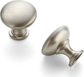 Ravinte 445033164177 3 Pack Brushed Nickel Round Zinc Cabinet Knobs For Kitchen Bathroom Clos
