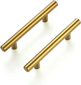 Ravinte 705353506253 30 Pack 5 Inch Cabinet Pulls Brushed Brass Stainless Steel Kitchen Drawe