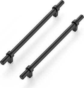 Ravinte 705353561467 5 Pack 10 Inch Cabinet Pulls Matte Black Kitchen Hardware Cupboa
