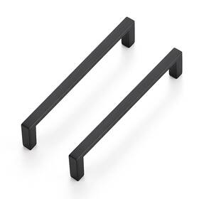 80lfx128hs5 Ravinte 5 Pack Matte Black Cabinet Pulls Inch 128mm Hole Center Slim Kitchen Han